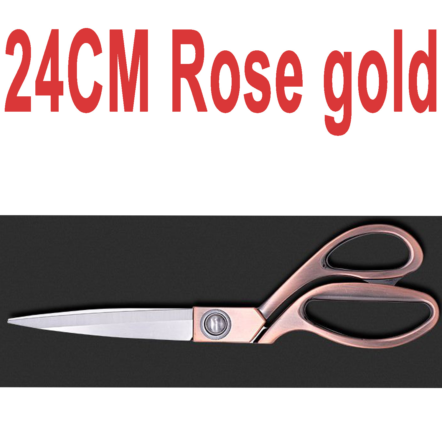 Rubber Cutting Tool Cutting Scissors Cutting Table Tennis Set Adhesive Racket Tool DIY: 24CM Rose gold