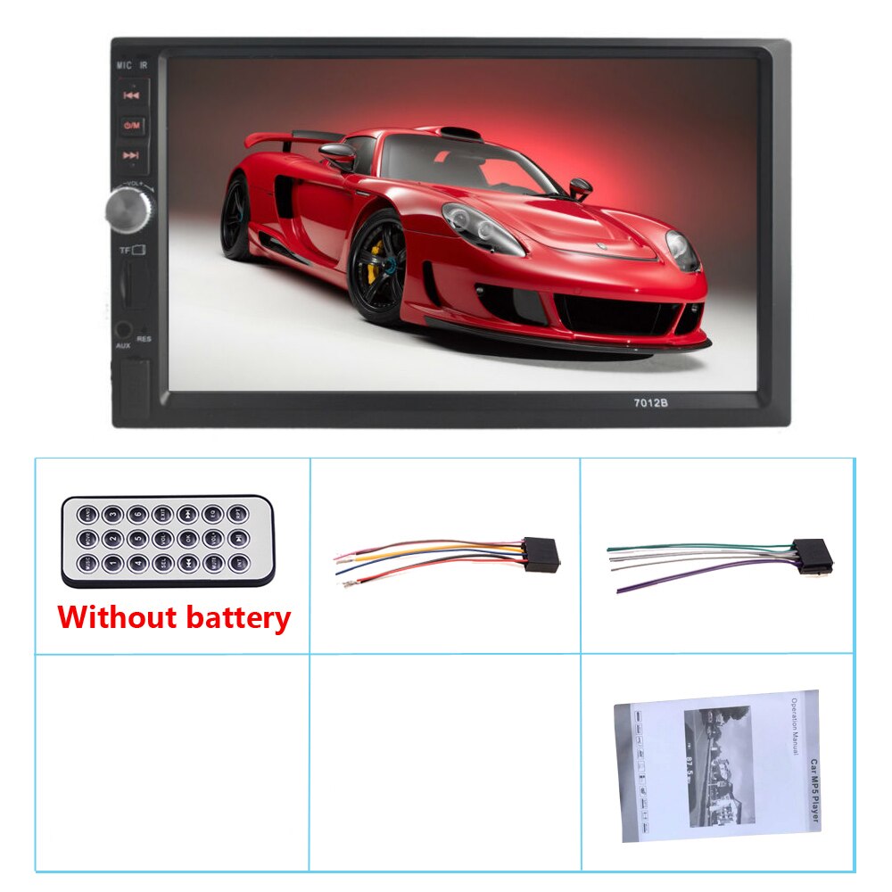 7012b autoradio 2 din algemeen 7 '' inch touchscreen autoradio video  mp5 speler ondersteuning achteruitrijcamera en stuurwiel: Mp5 alleen spelen