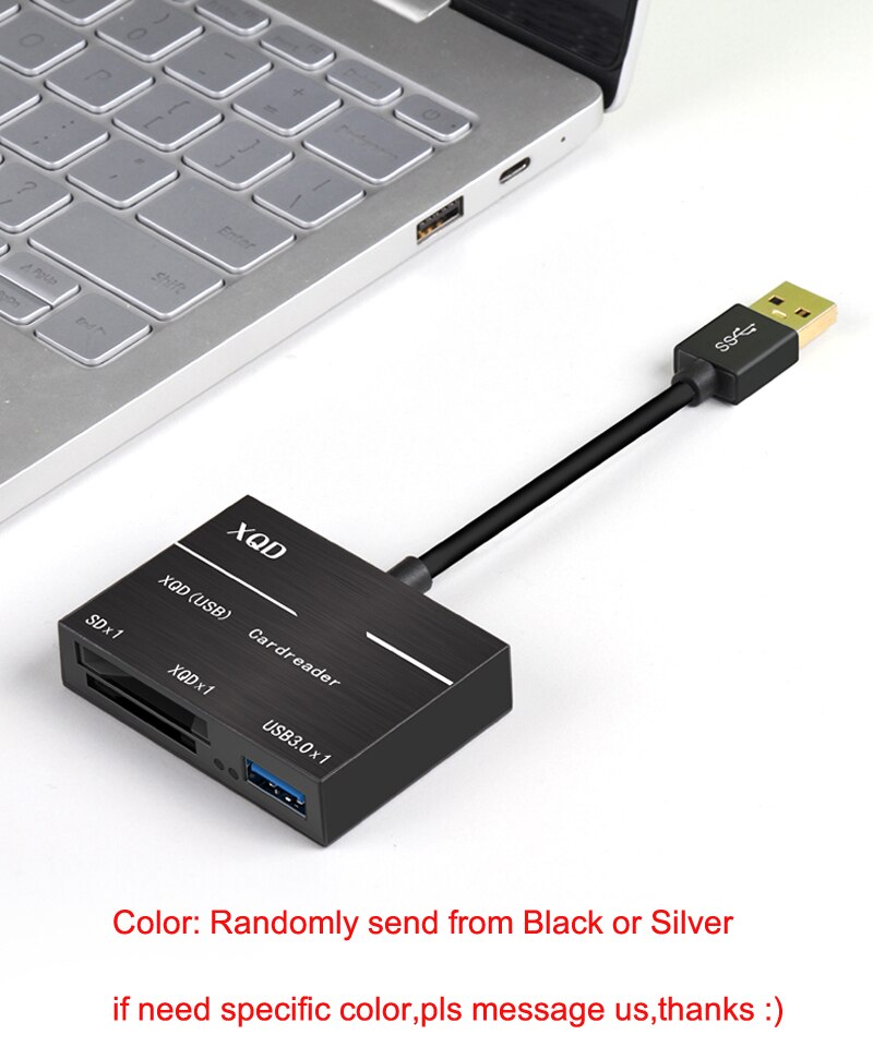 Lecteur de cartes XQD 500 USB 2.0 , 3.0 mo/s, lecteur de cartes mémoire haute vitesse pour Sony Lexar XQD avec port USB