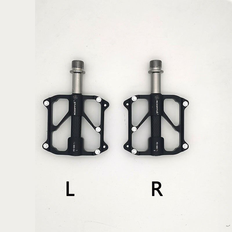 Aceoffix – pédale de vélo pliable MKS pour Brompton, axe Ti 3, roulement en alliage de titane, dégagement rapide, 412: normal black