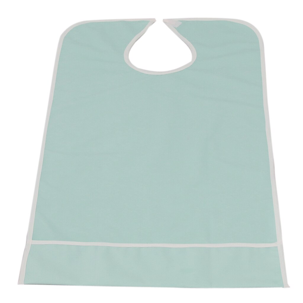 Baberos impermeables para adultos, Protector de ropa absorbente, delantal de ayuda para comedor con bolsillo, mantiene la hora de comer limpia: L