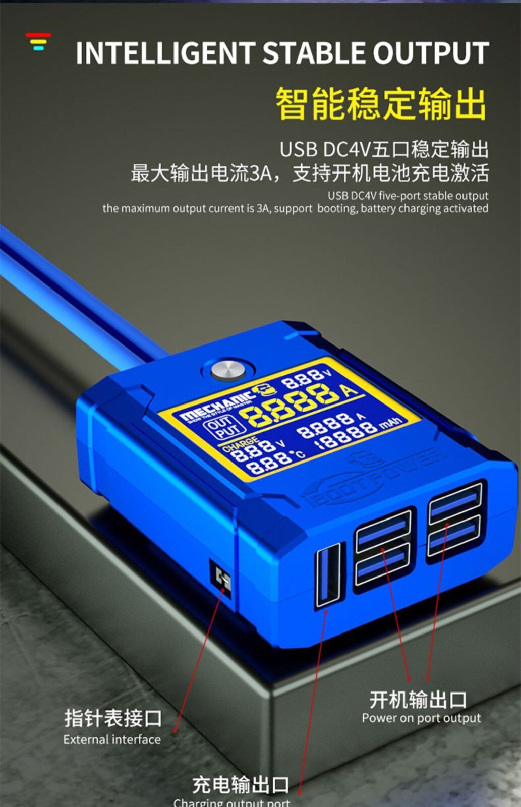 Mechanic iSupply Mini Supply Boot Cable DC Power Supply for iPhone 6-11 Pro Max Power iBoot Cable For Samsung for Huawei