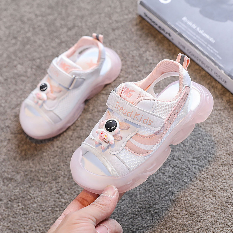 Summer Baby Anti-kick Sandals Boys and Girls Casual Shoes Unisex Sandalias Para Niñas Todler Girl Shoes Children's Beach Shoes: P / CN Size 22