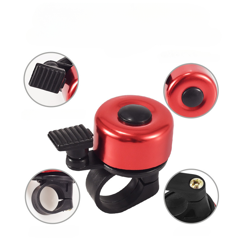 Sonnette de vélo en alliage d'aluminium, alarme d'avertissement de sécurité pour vtt, anneau de sonnette pour guidon de vélo, klaxon de vélo, accessoires de cyclisme, buzina