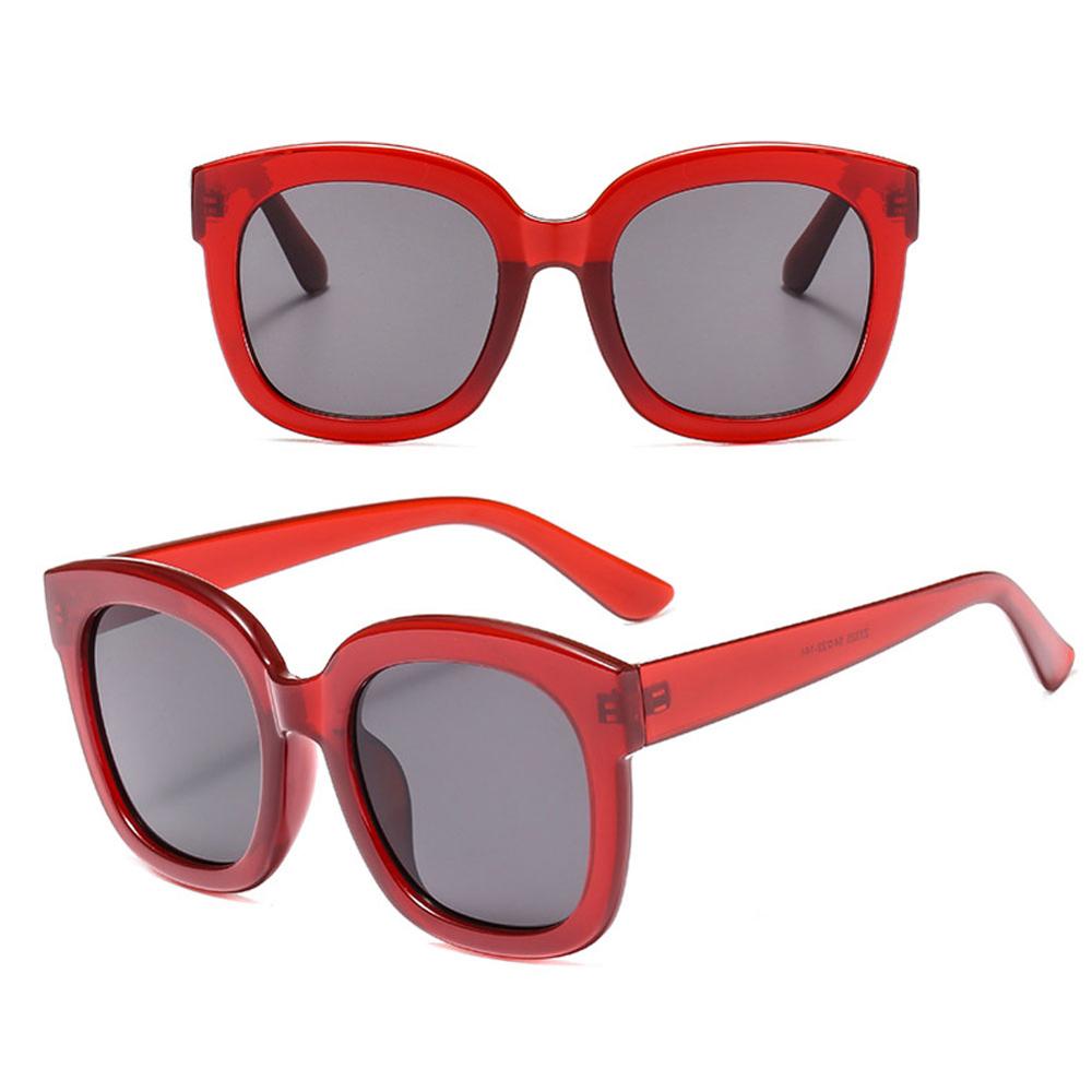 Retro Simple Big Wide Frame Sunglasses Wide Frame Multicolor Sunglasses: 03