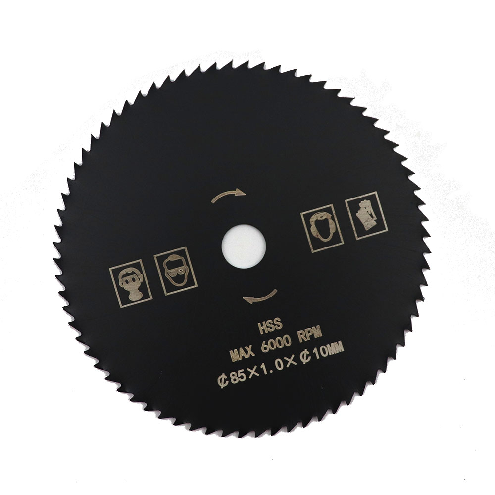 1pc Diameter 85mm 72T HSS Circular Saw Blade Bore 10mm Nitride Coated Wood Cutting