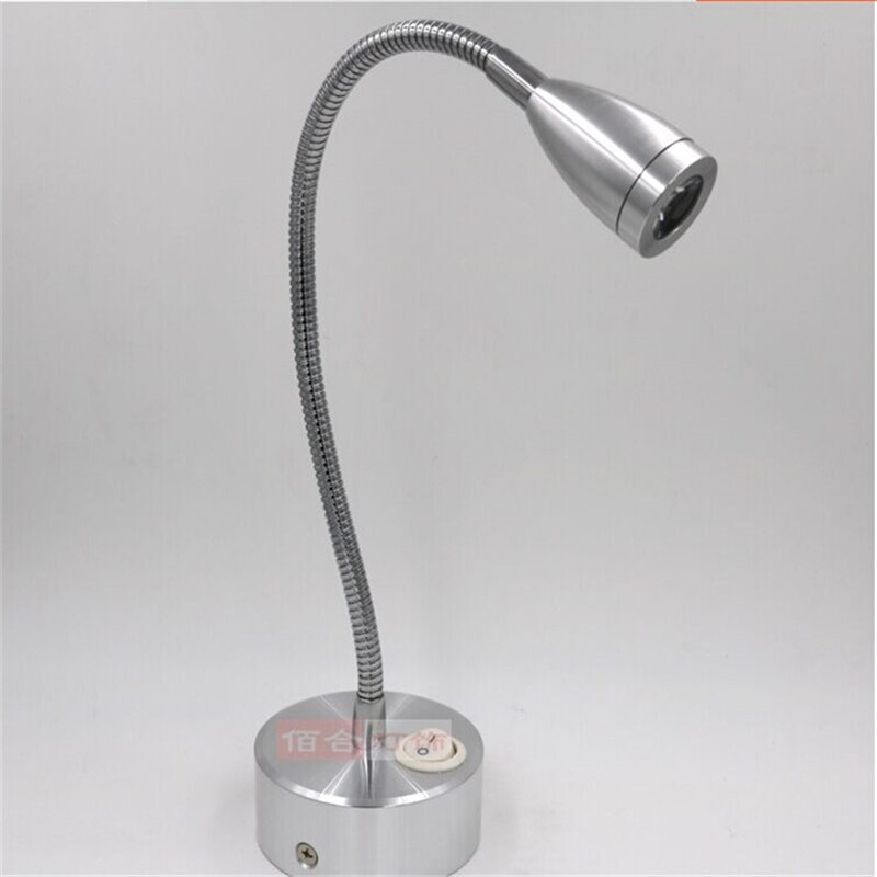 Lampe spot led sans fil avec batterie rechargeable, interrupteur modèle 360, tube flexible de 30CM, 1W/3W, garantie de 3 ans