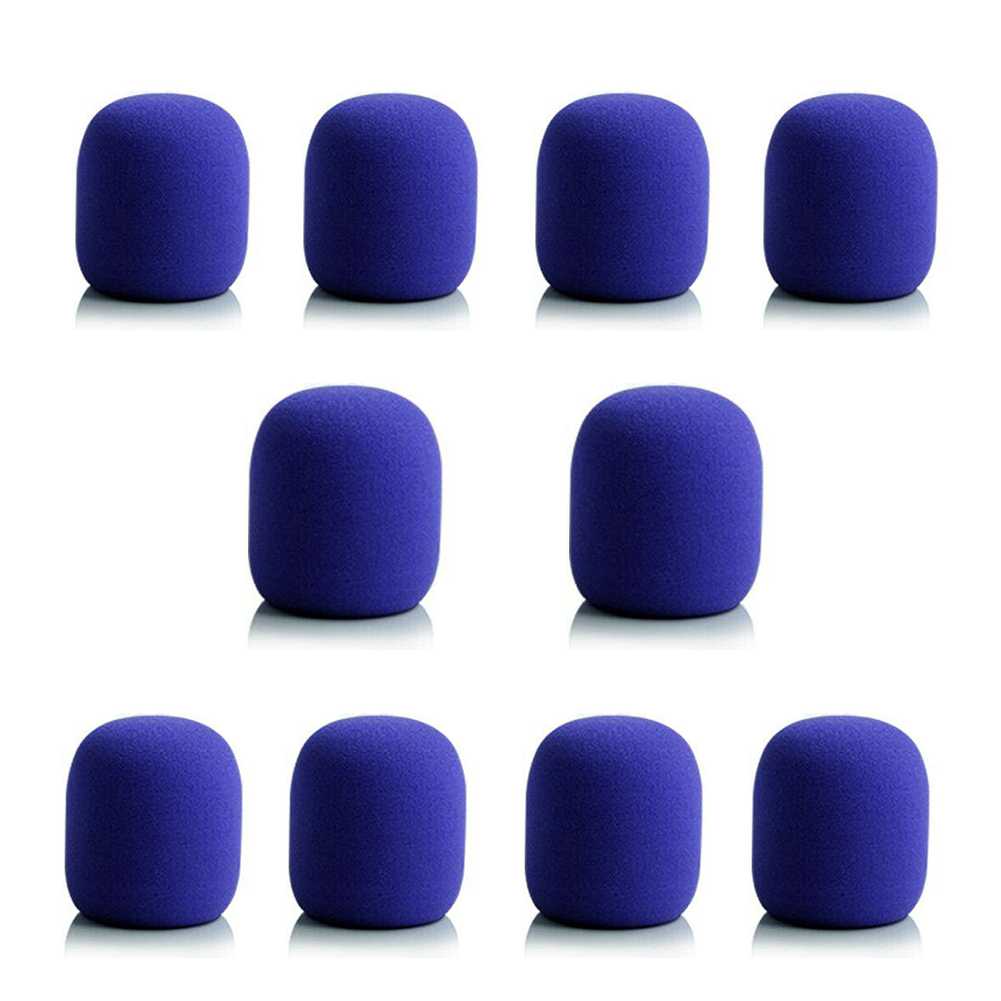 10Pcs Microfoon Foam Cover Handheld Stage Microfoon Windscherm Spons Foam Mic Cover Karaoke Dj Verkoop Microfoon Cap