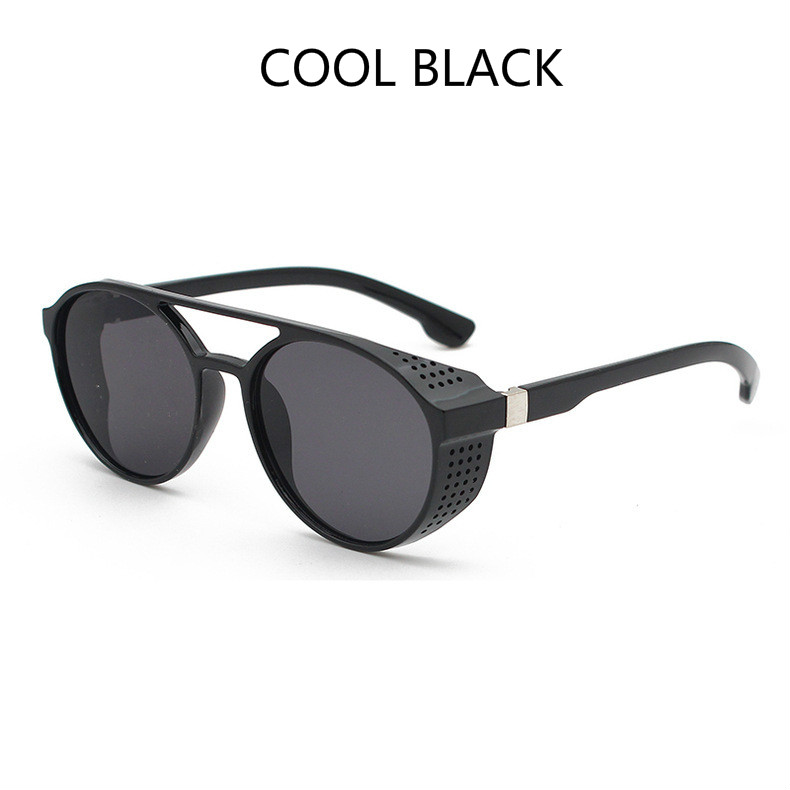 Sunglasses Vintage Style Steampunk Goggles Welding Punk Glasses Cosplay Brand Five Colors Lens: GRAY