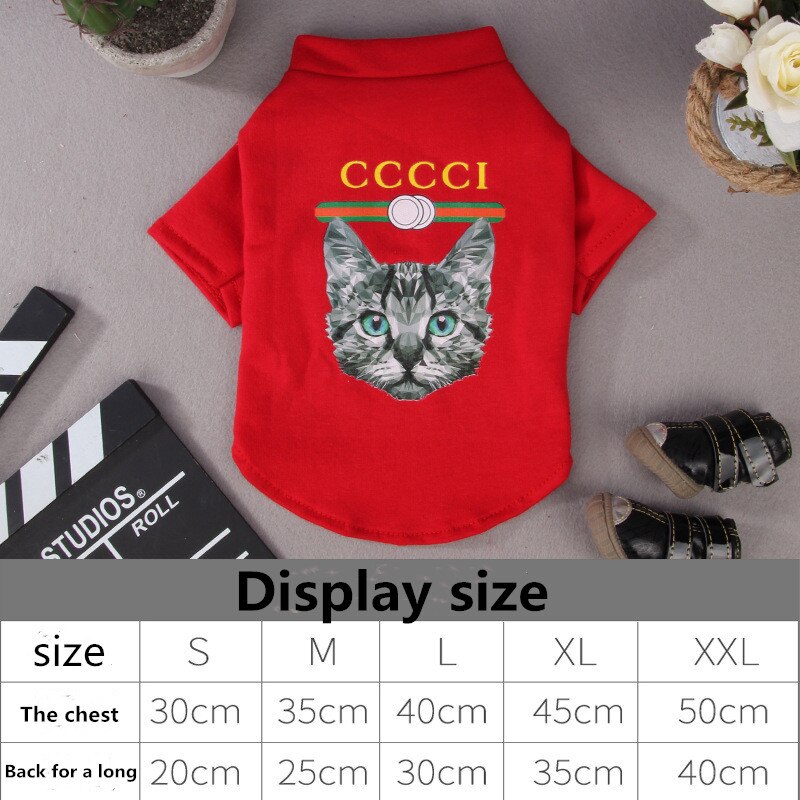 Thin fabric clothing for dogs cats teddy dog t-shirts soft for the summer Two-legged clothing for dog outside pet supplies
