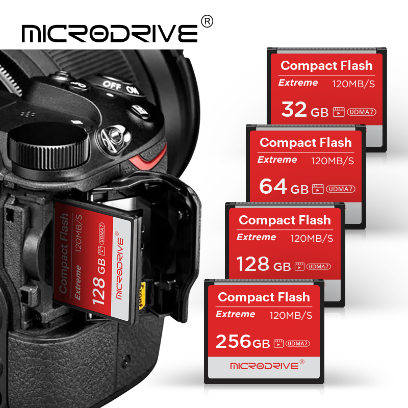 Karta pamięci 128GB 64GB 32GB CF Extreme High Speed Compact Flash Card 256GB UDMA7 Full HD Video do aparatów Canon Nikon