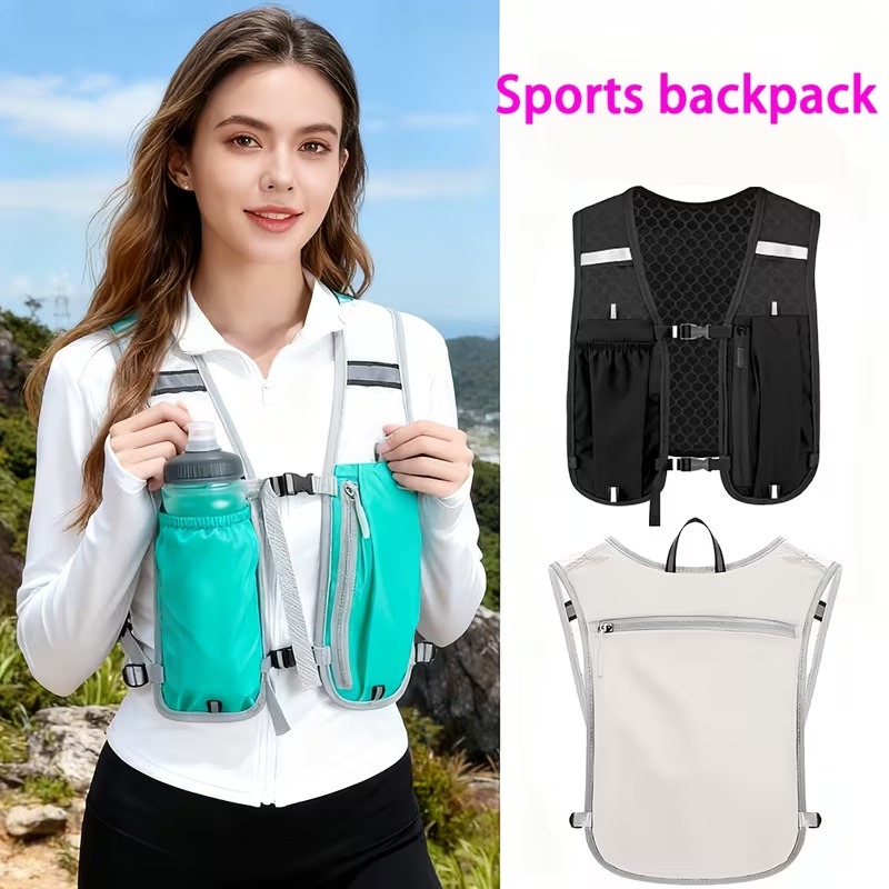 Running hydration vest reflective cycling backpack, bicycle bag, outdoor climbing hiking mountain biking hydration backpack