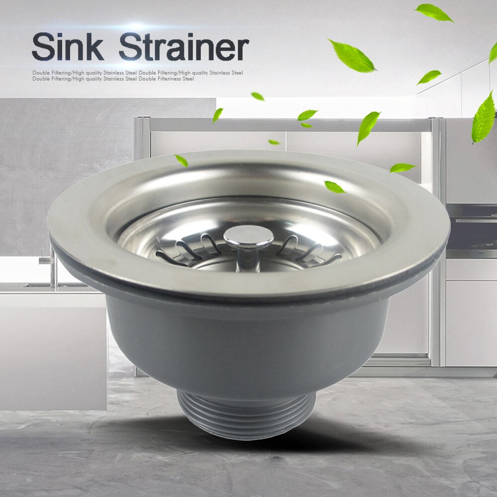 Talea 114mm/110mm Größe edelstahl Waschbecken ablassen sieb Küche Leuchten Becken Pop-hoch Ablassen Sieb Falle Abfluss Bausatz Abfall