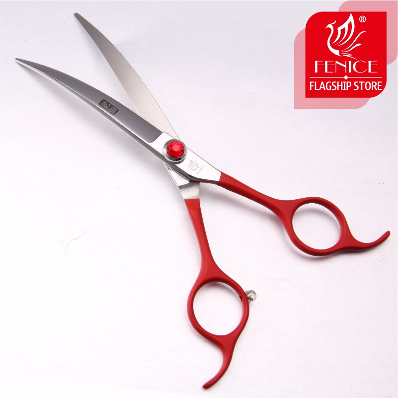 Fenice Professionele 6.5 Inch Pet Gebogen Schaar In Hond Schaar Grooming Knippen Scharen Makas Tijeras