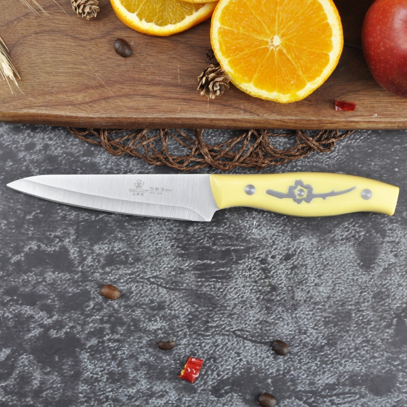 Pequeño utensilio de cocina para Chef, cuchillo de hoja fija afilada, cortador de verduras Tang completo, accesorios de utensilios para cocina hechos a mano
