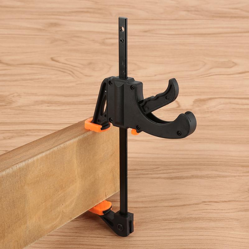 4 Inch Quick Ratchet F Clamp Heavy Duty Wood Working Work Bar Clamp Clip Kit Woodworking Reverse Clamping Toggle Quick-Release