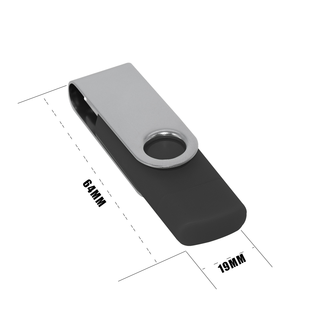TYPE C USB 3.0 Flash Drive Metal Pen Drive128GB64GB 32GB16GB 8GB Memory Stick 2IN1 High Speed Pendrive U Disk External Storage