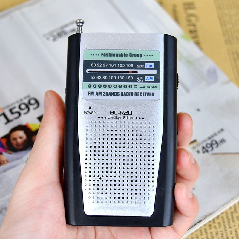 Handheld Telescopische Pocket Antenne Radio AM/FM Mini Radio Draagbare Radio Wereld Ontvanger Ingebouwde Luidspreker En Hoofdtelefoon Jack