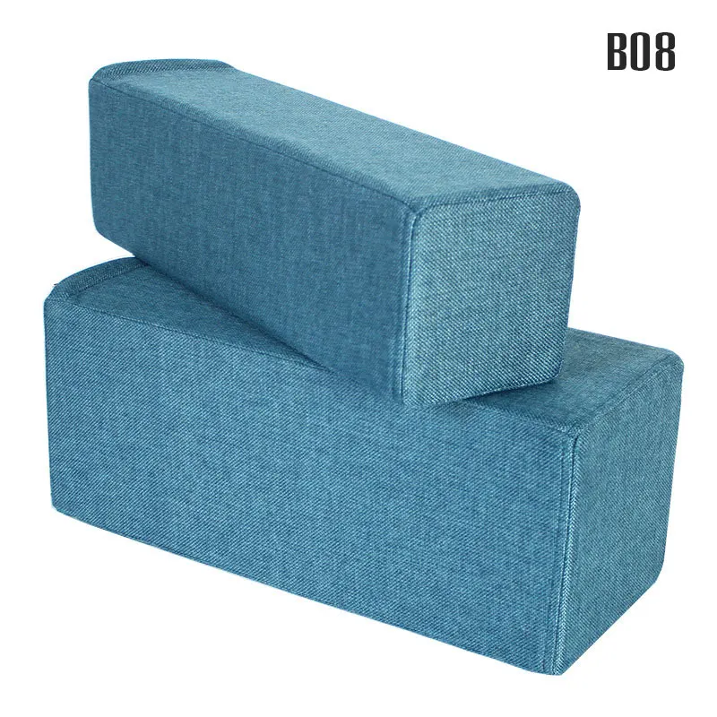 Cuscino per bracciolo per divano da 50 cm Cuscino per le mani Tecnologia Panno Tessuto di lino Cuscini stereoscopici cubidi lunghi Cuscino per bracciolo decorativo per divano