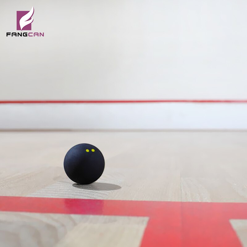 FANGCAN Double Yellow Dot Squash Ball Two Yellow Dots Low Speed Rubber Ball for Tournament Advanced Player