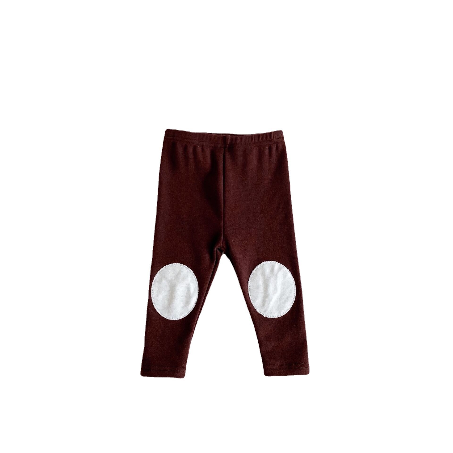 Herbst Neue Stil Kleinkind Jungen und Mädchen Baby Runde Patch Baumwolle Gamaschen Vielseitig Hosen