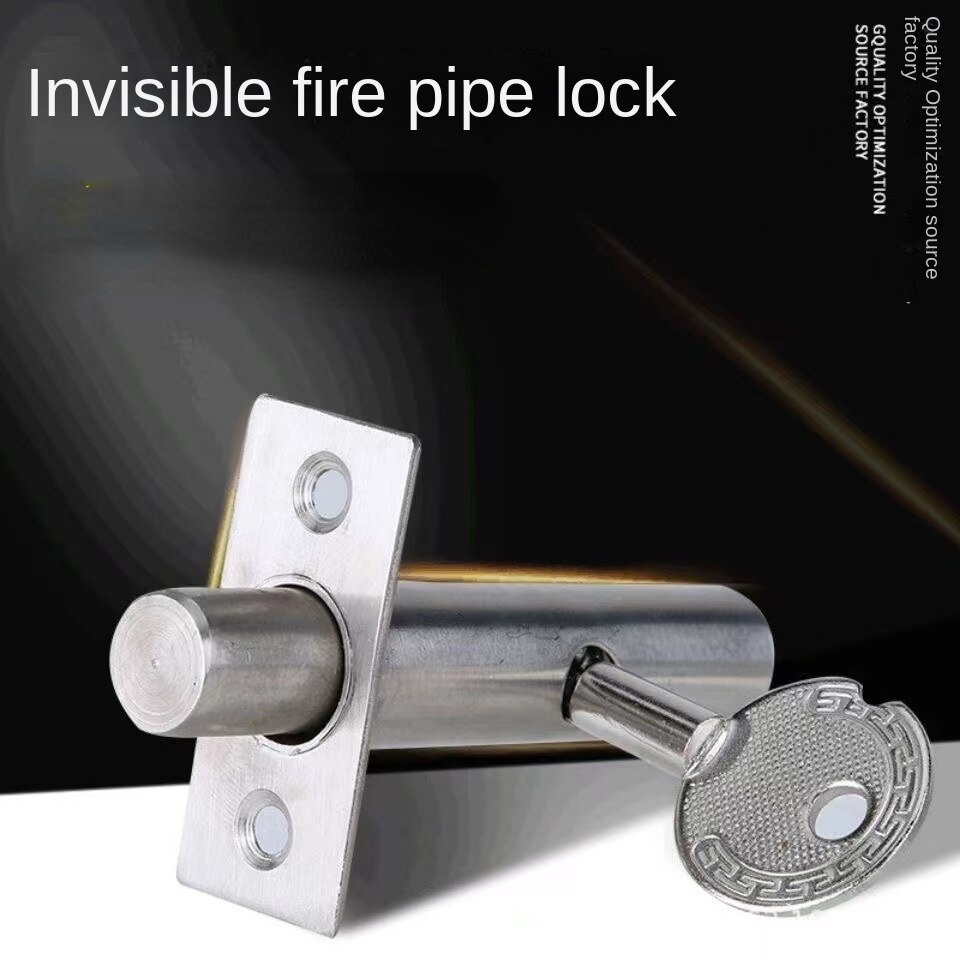 Serrure de puits de tuyau en acier inoxydable, porte dissimulée, tuyau de verrouillage/porte de feu/Escape/allée/serrure Invisible, quincaillerie de porte