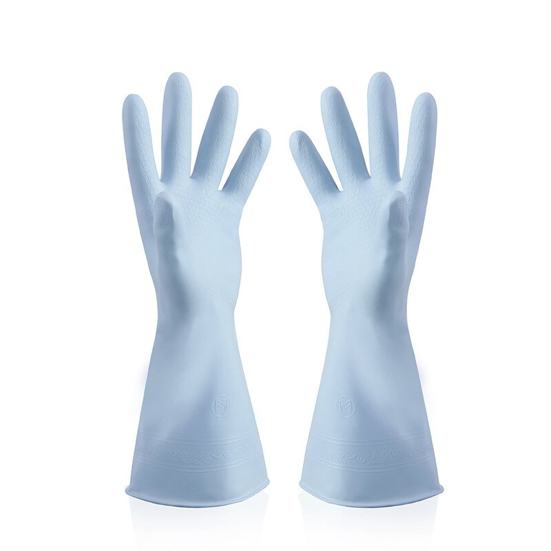 Guantes de goma para lavar platos para mujer, manoplas de goma para lavar verduras, limpieza de tareas domésticas, resistentes al agua, delgados, ropa