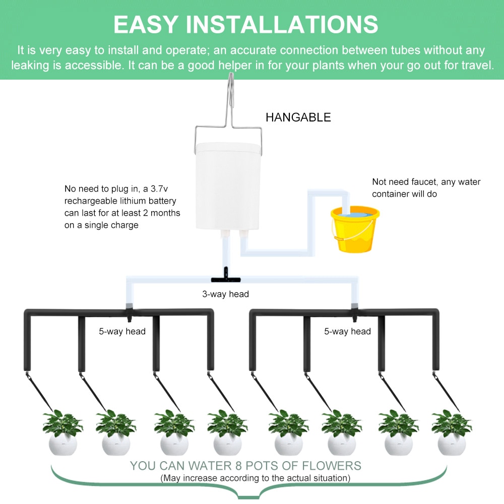 Intelligente Timing Watering Thuis Ingemaakte Kantoor Tuinieren Water Machine Sprinkler Pomp Kit Controller Systeem Automatische Water