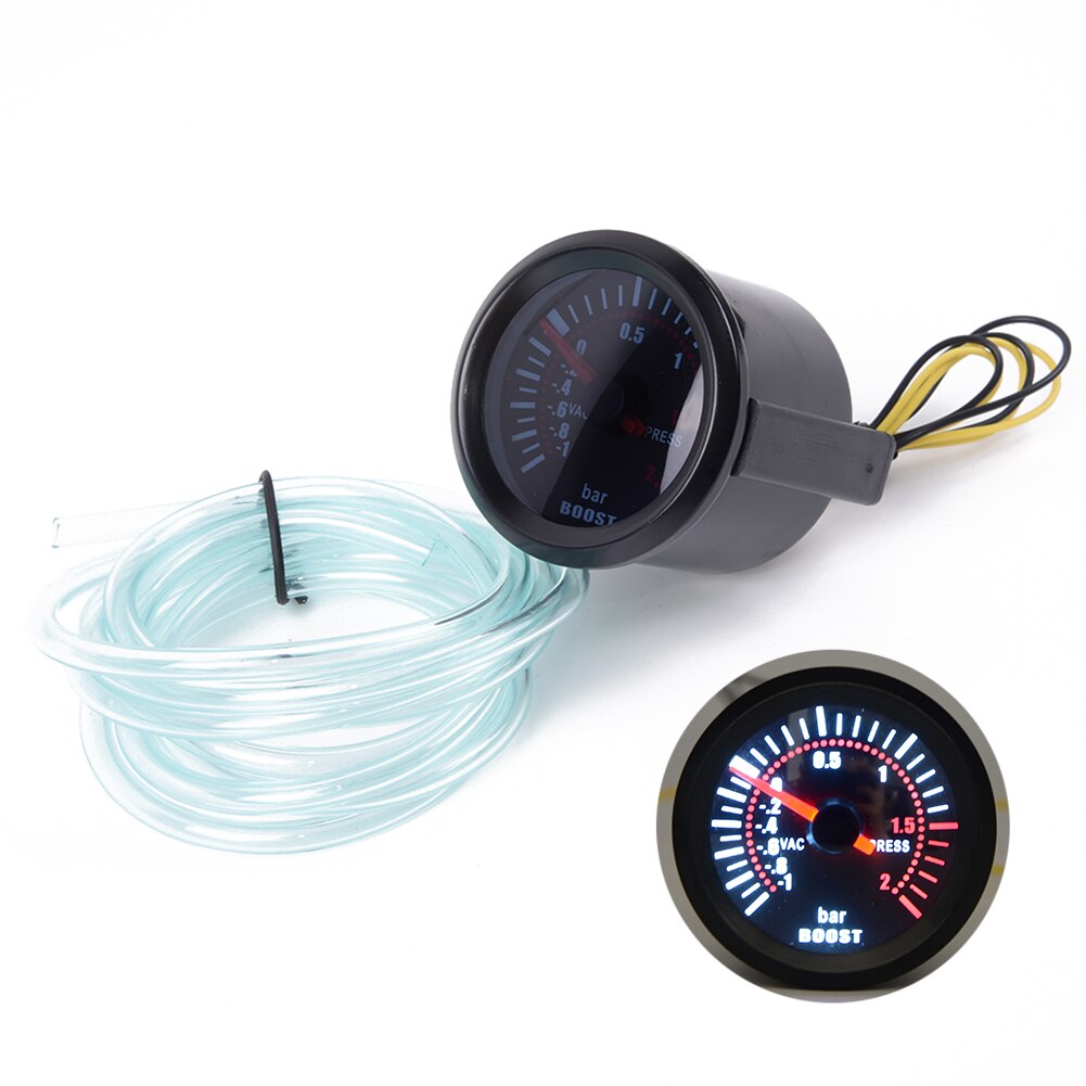 2" Gauge Car Set Meter Smoke LED Digital Bar 52mm Universal 12V Durable