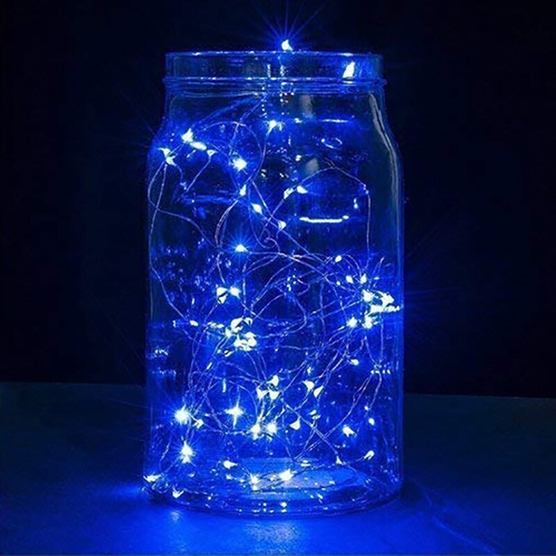 1M/2M/5M/10M/20M Koper Zilver Draad Led String Fairy verlichting Verlichting Voor Kerstboom Garland Wedding Party Decoratie
