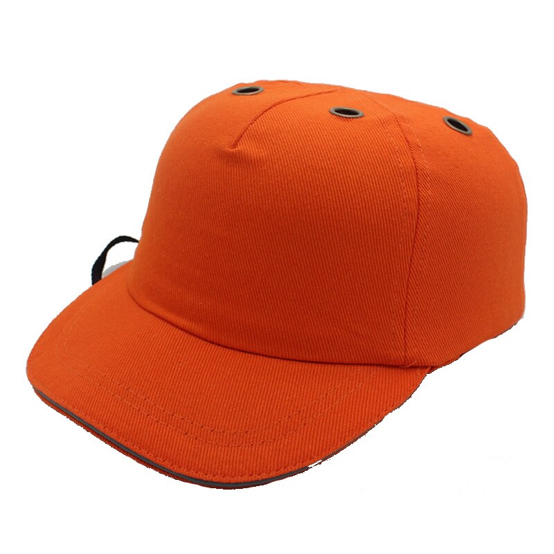Bump cap arbejdssikkerhedshjelm baseball hat stil beskyttende sikkerhed hard hat til arbejdspladsen slid hovedbeskyttelse dybblå: Orange