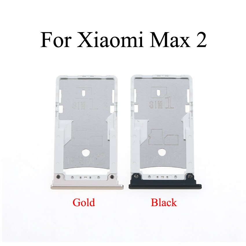 YuXi SIM Card Tray Socket Slot Holder Adapter Spare Parts For Xiaomi Mi Max 2 3 Mix 2S SIM & SIM / TF Card Tray Adapter