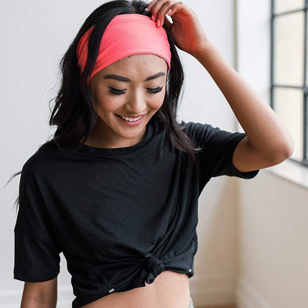 Unisex-stirnband, freizeit-, yoga-, tanz-, wildes kopftuch, schweißabsorbierendes sportstirnband, farbenfrohes unisex-sportstirnband