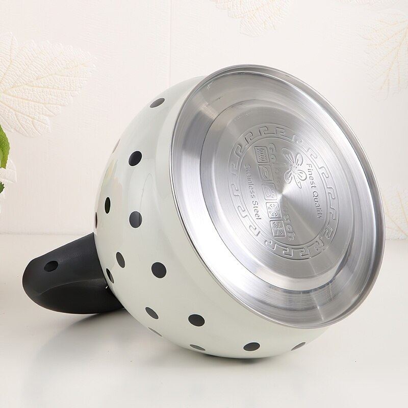 304 Roestvrijstalen Ketel Golf Punt 3L Zwart Rood Sferische Fluitje Water Pot Inductie Kookplaat Huishoudelijke Keuken Benodigdheden