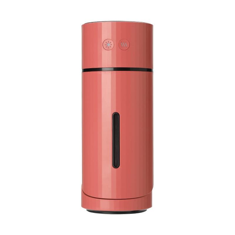 Glorystar usb laddning luftfuktare bordsskiva mini mist maker fogger för hembil: Korall färg