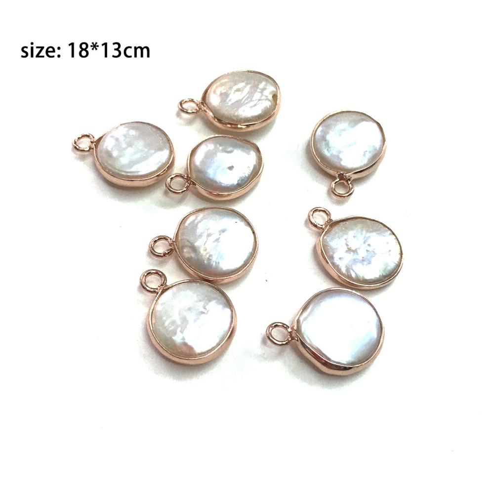 Natürliche Süßwasser Perle Anhänger Charms Anhänger für Schmuck Machen DIY Zubehör Fit Halsketten Größe 13x18mm