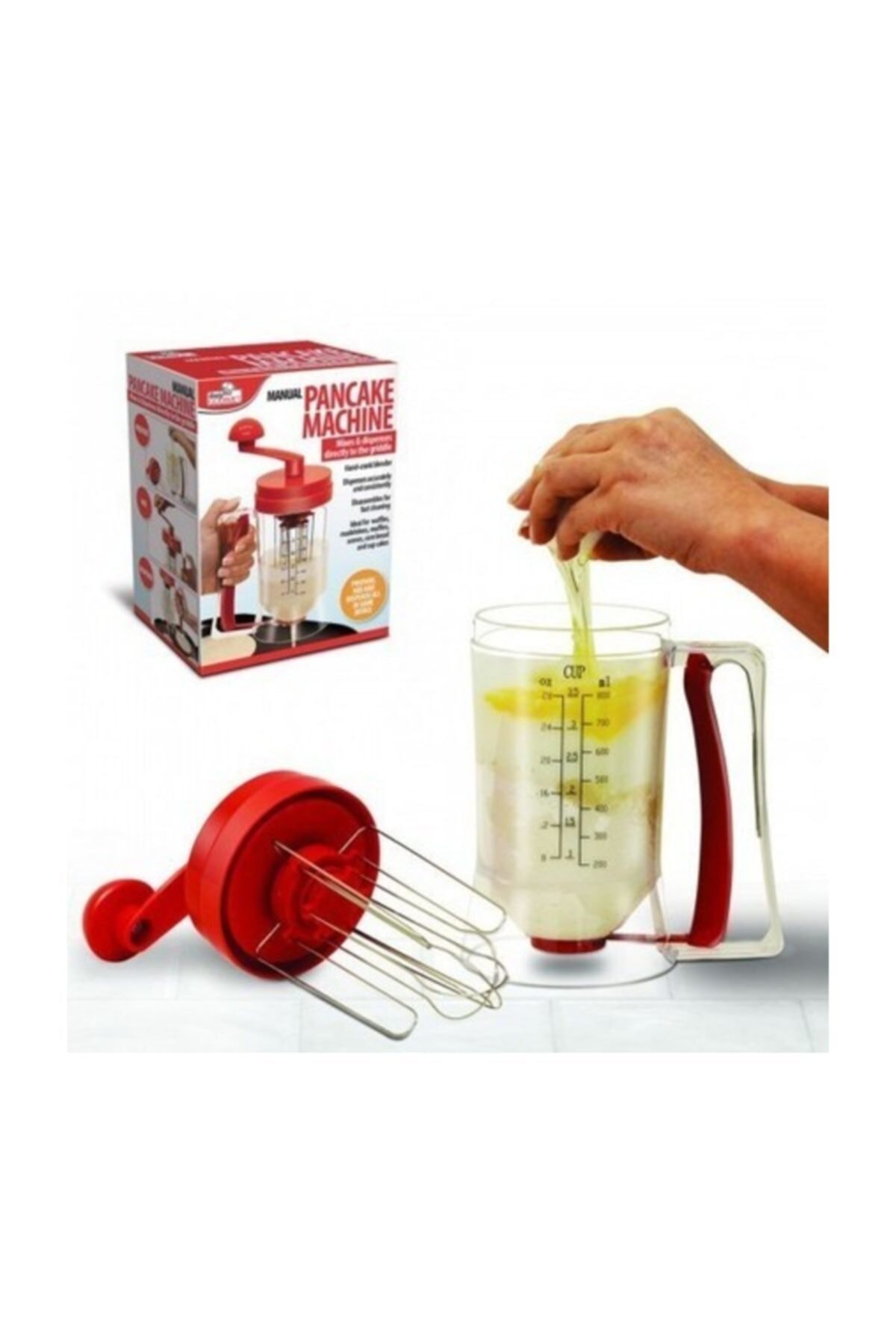 Machine à crêpes manuelle, mélangeur, crêpe, pratique, pour un petit déjeuner délicieux, rapide