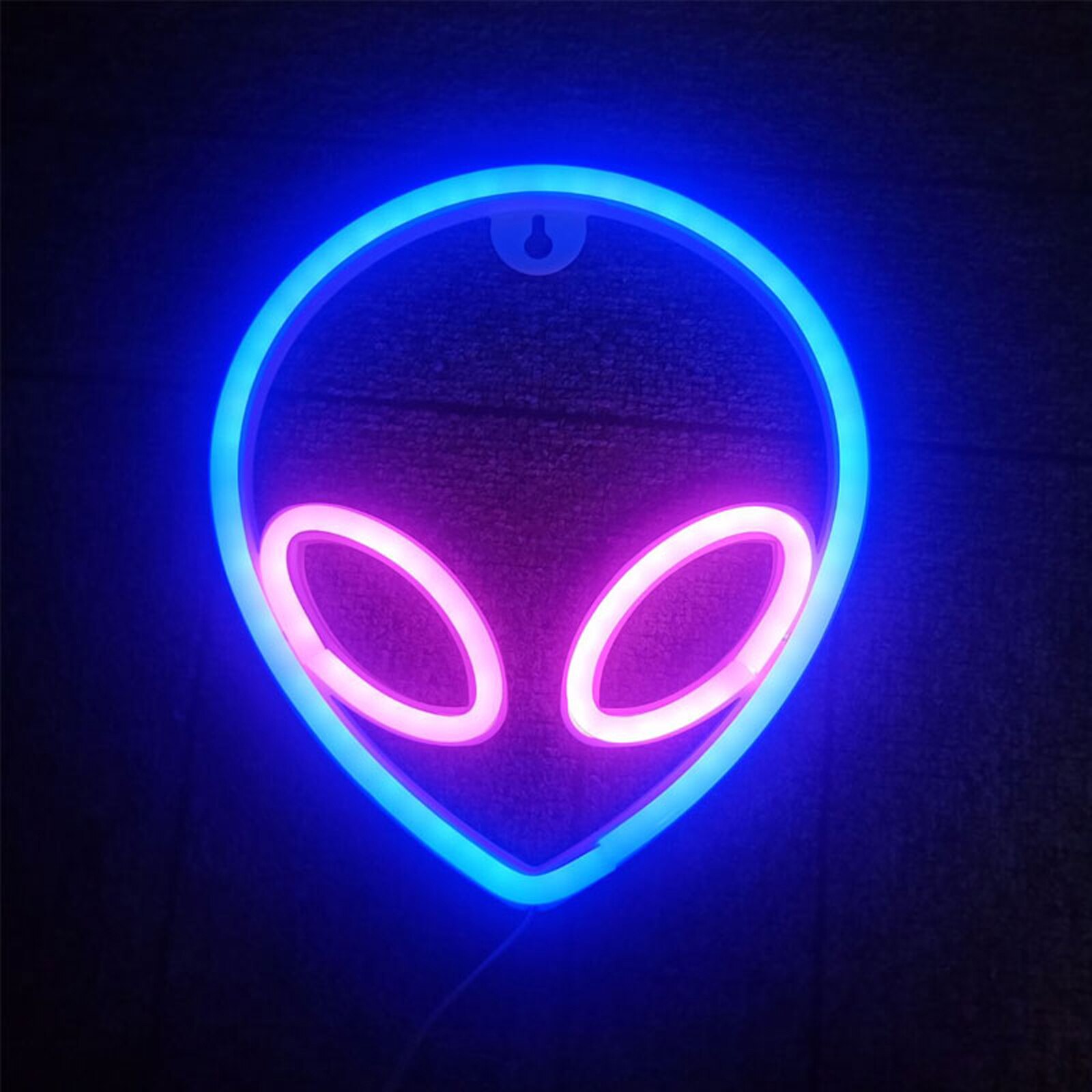 Creatieve Alien Patroon Led Nachtlampje Decoratieve Neon Lamp Voor Slaapkamer Woonkamer Feestartikelen: E