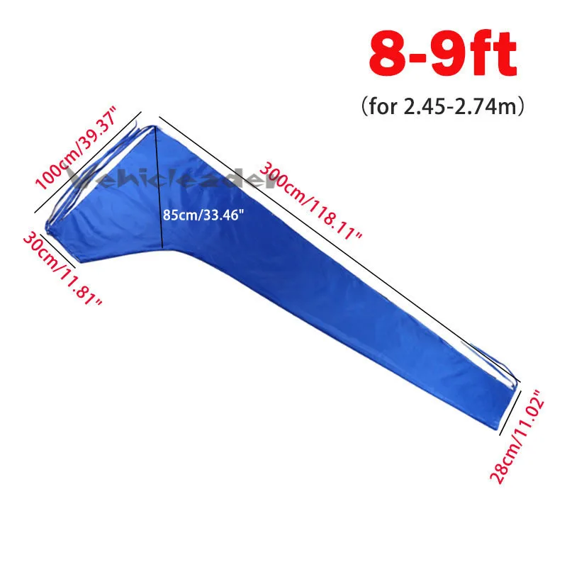 Waterdichte Mainsail Boom Cover Boot Cover 210D Anti Uv Zonnescherm Stofdicht Boom Zeil Cover 8-9ft 9-10ft 10-11ft 11-12ft 12-13ft: 8-9ft