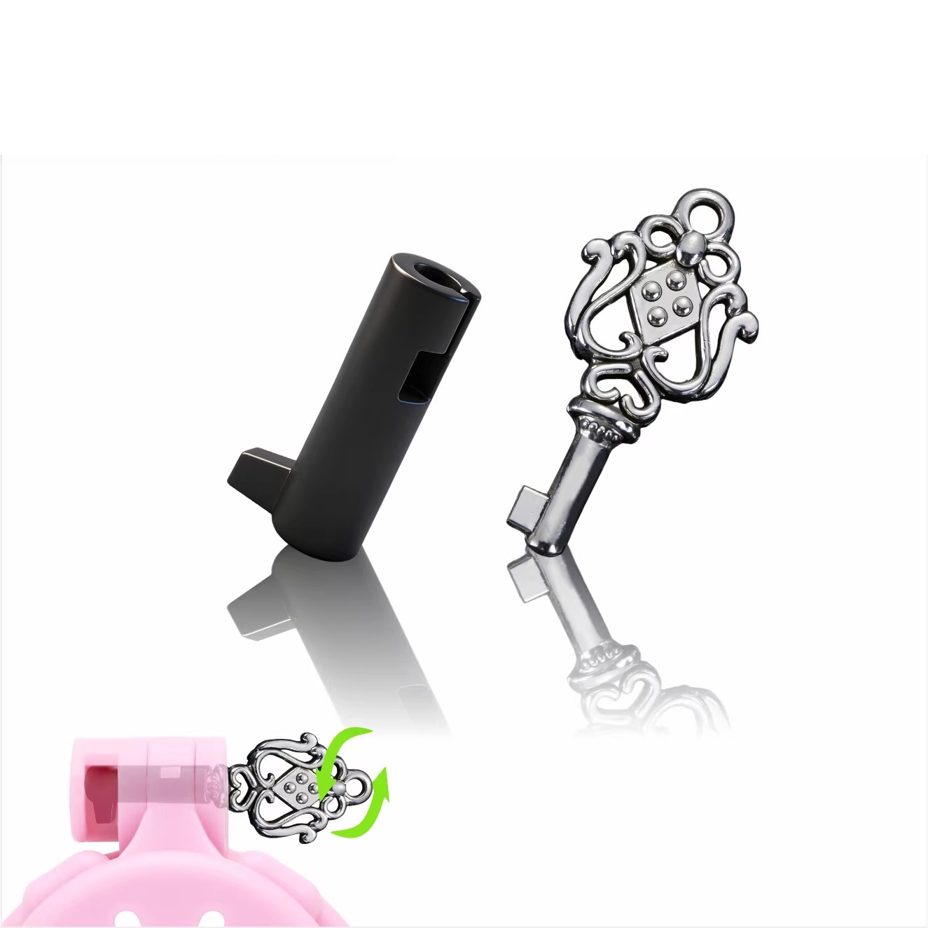 Kuisheidskooi-slotcilinder kan de beveiliging doorstaan ​​Niet-wegwerpslot Elke set bevat 5 sleutels en 5 slotcilinders SexToy 18+
