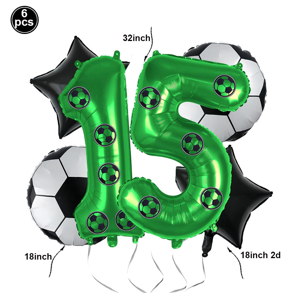 FußBall Ballon Bausatz Geburtstag Dekor für Jungen FußBall Geburtstag Party Lieferungen FußBall Party Ballon FußBall Sport Thema Party Gefälligkeiten