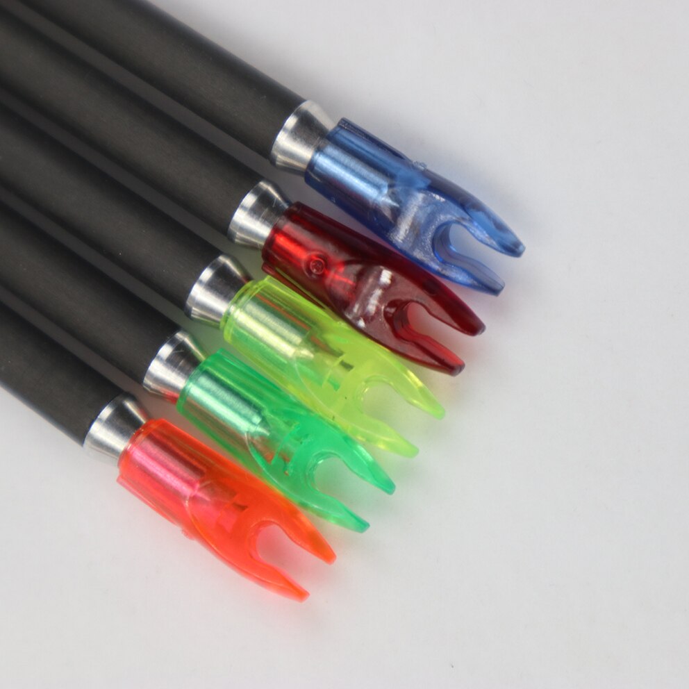 36pcs Arrow Pin Nocks Arrow Nock +Aluminum Pin For 4.2 mm 6.2 mm Carbon Arrow Shaft DIY Archery Accessories
