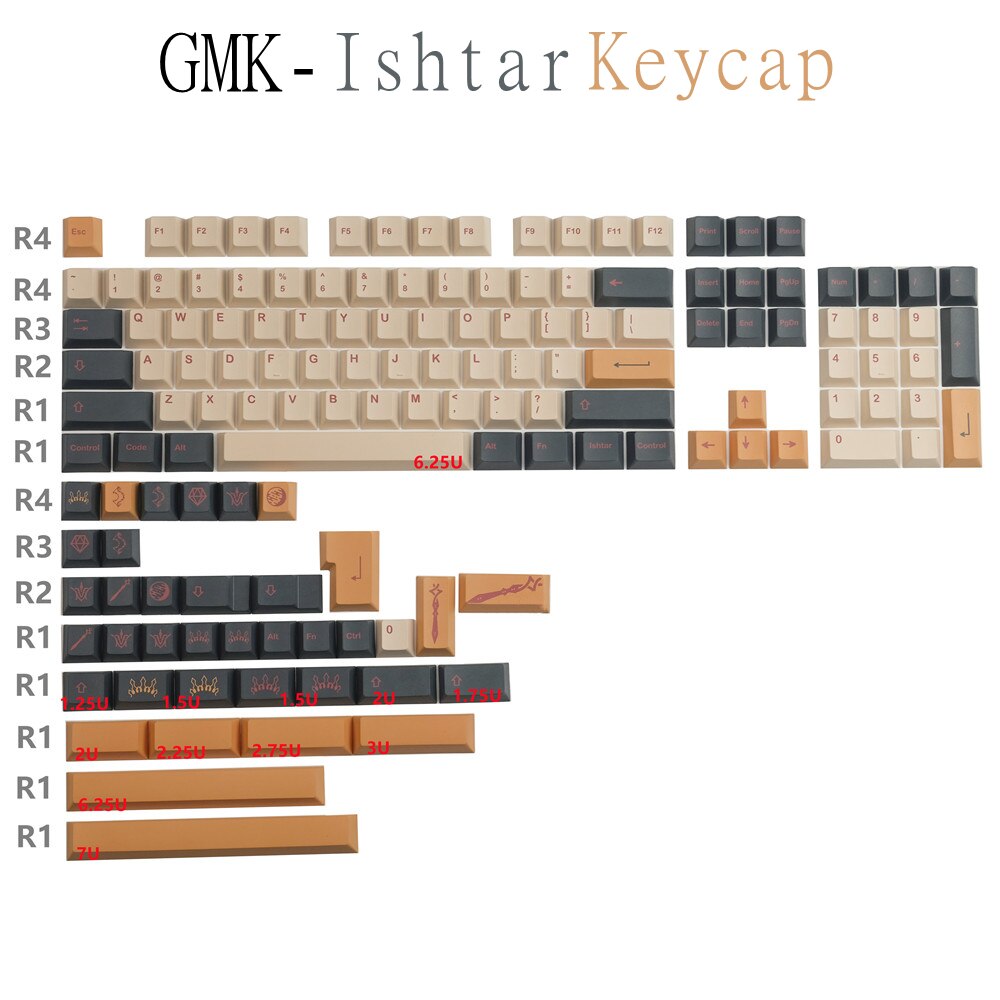 GMK Ishtar Keycaps PBT clavier mécanique à Sublima... – Grandado