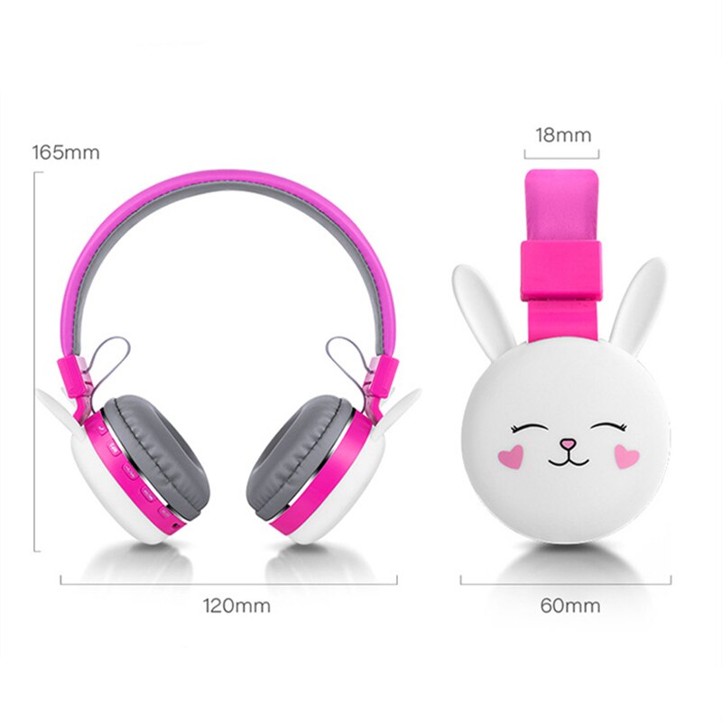 Langattomat kissa korvakuulokkeet bluetooth nuoret lapset taitettavat stereokuulokkeet 3.5mm liitin mikrofonilla fm-radio