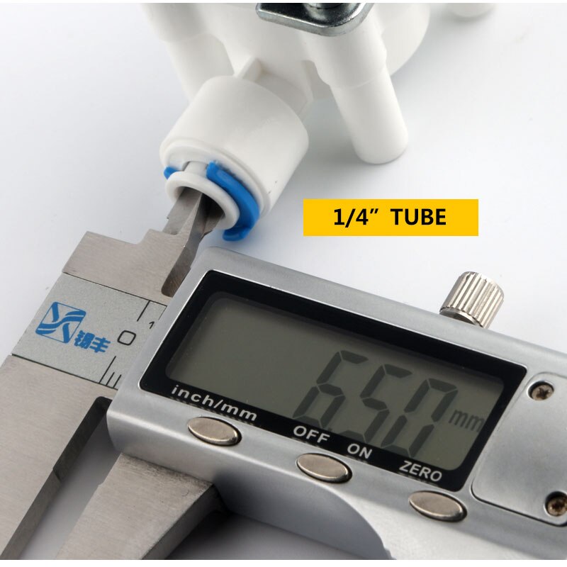 Quick-connect 1/4" DC24V Waste Water Solenoid Valve 300cc Flow RO Water Purifier FCD-D Electromagnetic Valve Normally Closed