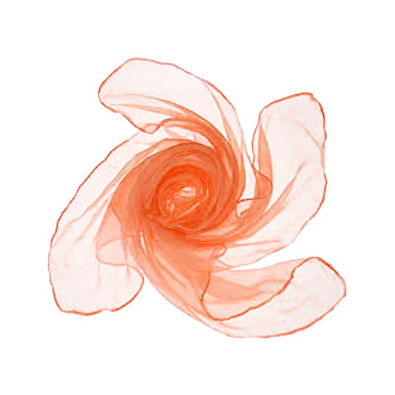 60x60CM Unisex Sailor Glitter Silky Square Neck Scarf Candy Color Lady Ribbon Handkerchief Dance Sheer Tulle Head Wrap 12 Colors: Orange