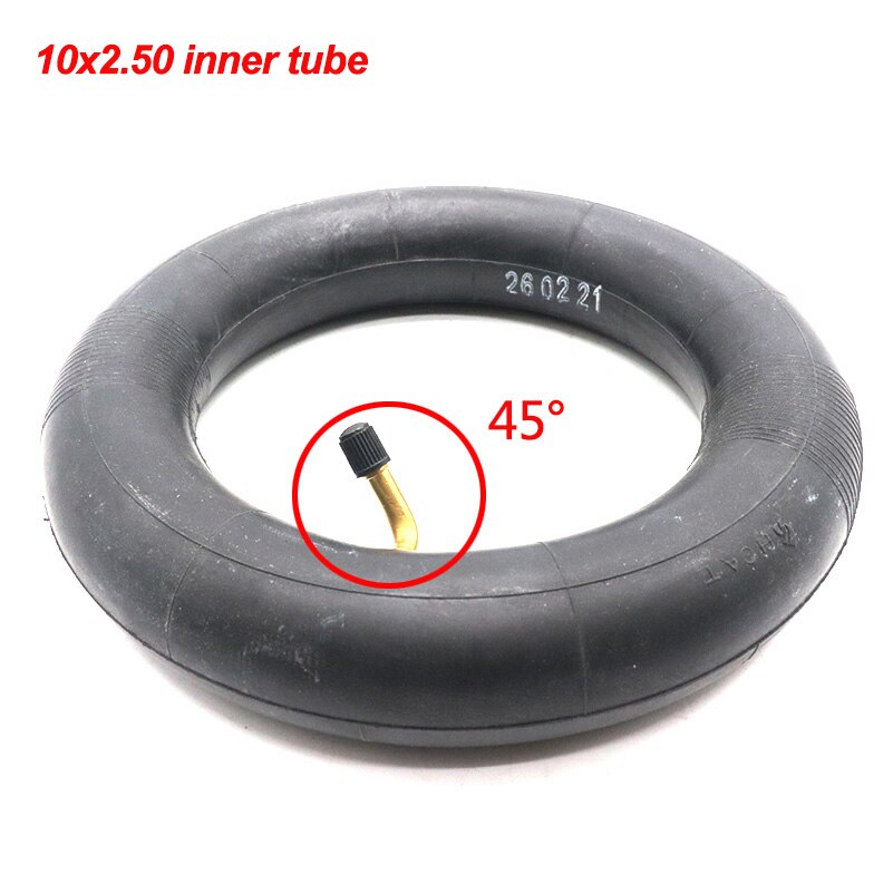 255x80 Electric Scooter Off-road Tire 10x3.0 Thickened Widened Inner Outer Tyres 80/65-6 for Speed Grace 10 Zero 10x KuGoo M4: inner tube45 degrees