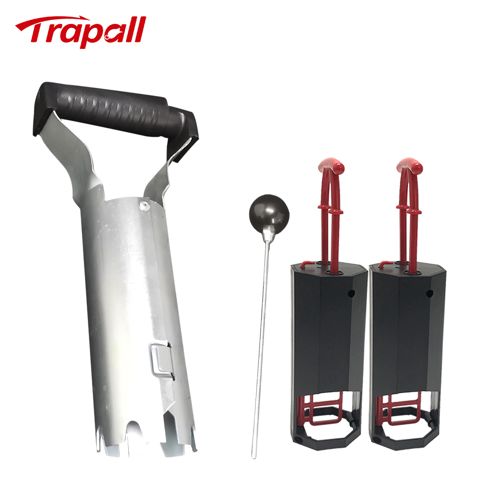 Outdoor Garden Reusable Plastic Easy Set Vole Catcher Tunnel Mole Trap: light green