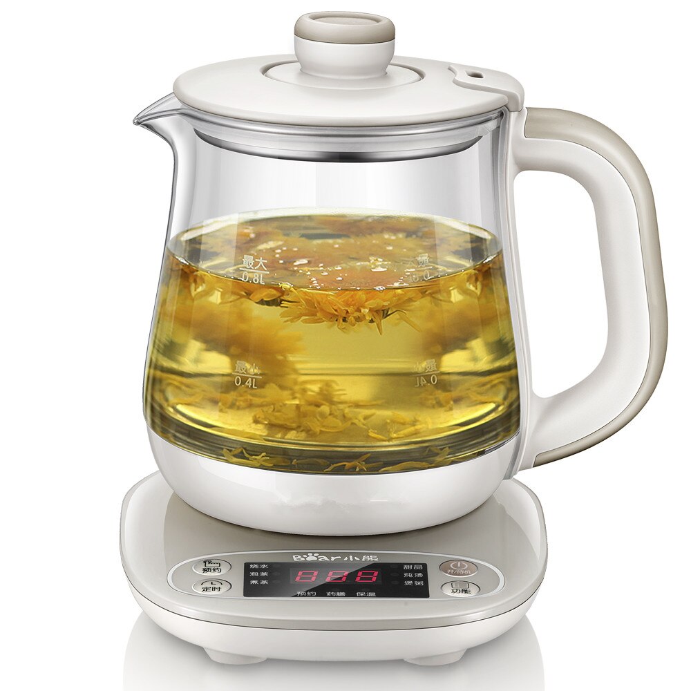 Dani Zhang 220V 400w Gray 0.8L Electric Kettle Underpan Heating Fully automatic thickened glass Health pot