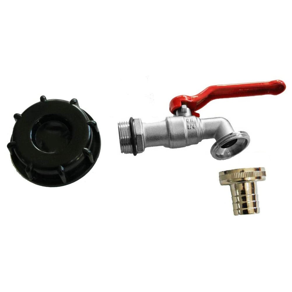 IBC Tank Adapter S60X6 to Brass Tap 1/2 Replacement Valve Fitting Connector